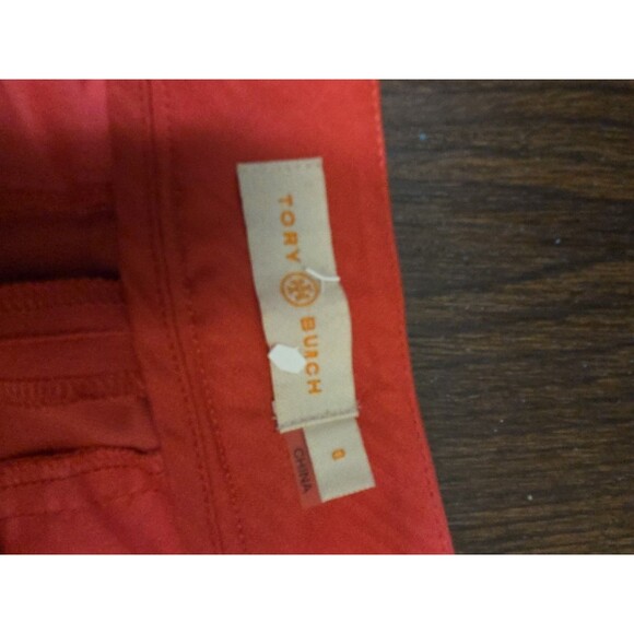 Tory Burch Red Pepper 'Callie' Size 0 Slim Fit Ankle Pants Trousers - Picture 3 of 9